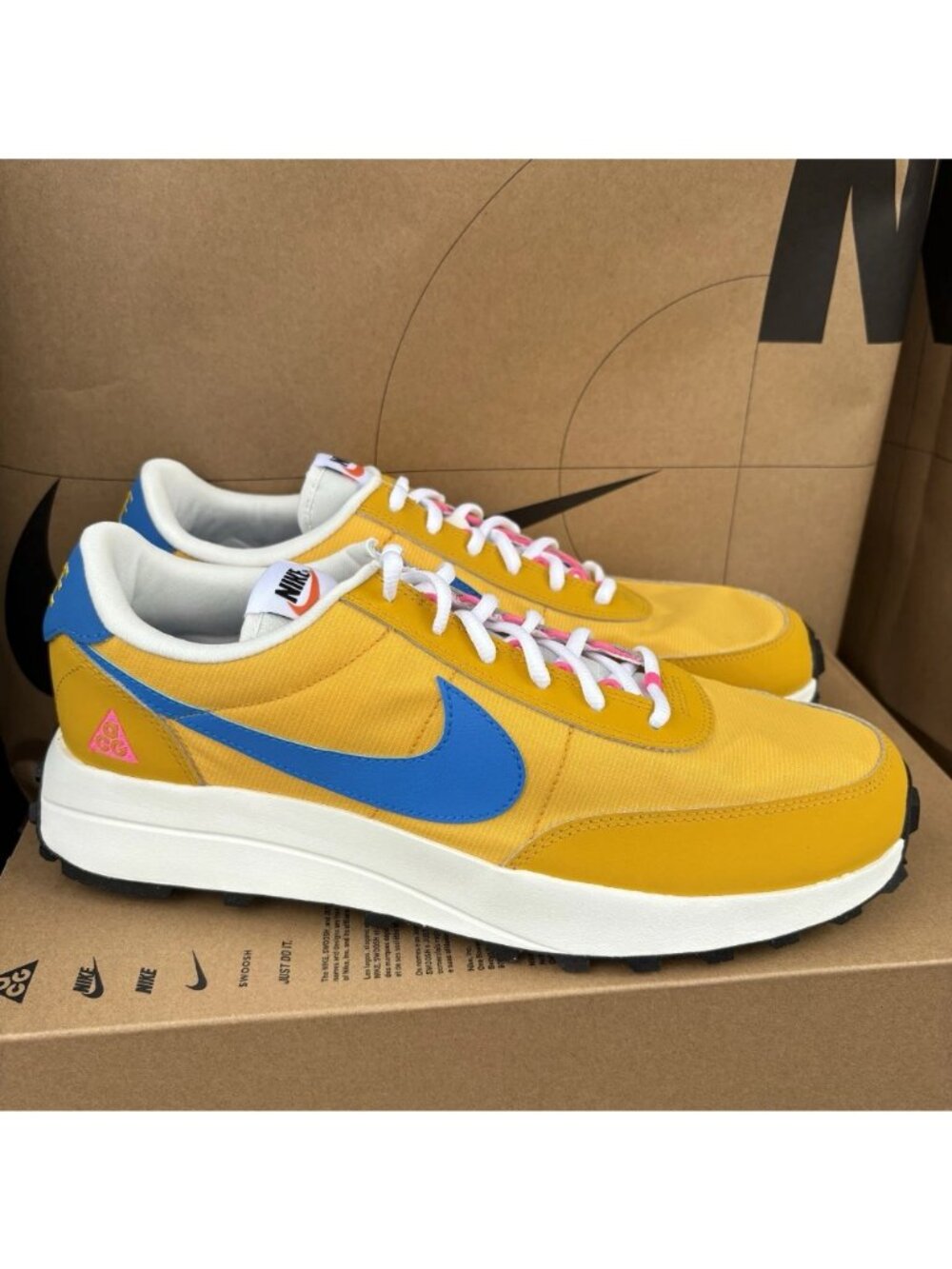 NEW Nike ACG LDV Dark Sulfur Yellow Photo Blue IF2857-700 Men Size 10